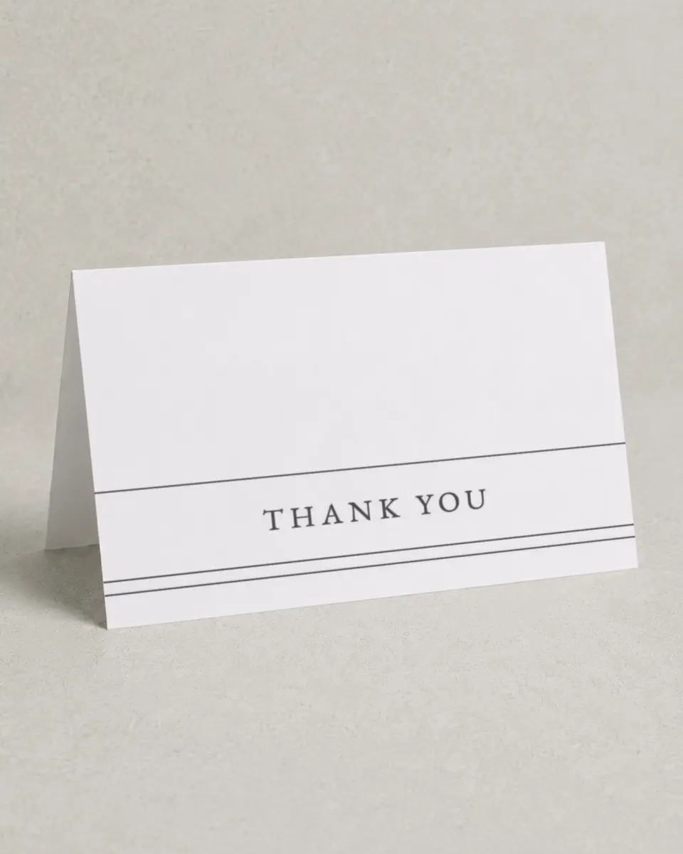 This is a 4" x 6" Folded Business Thank You Card called Night to Remember printed in full color