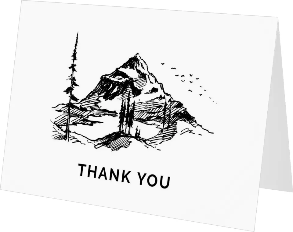 Our Sandy Fronds Thank You Cards