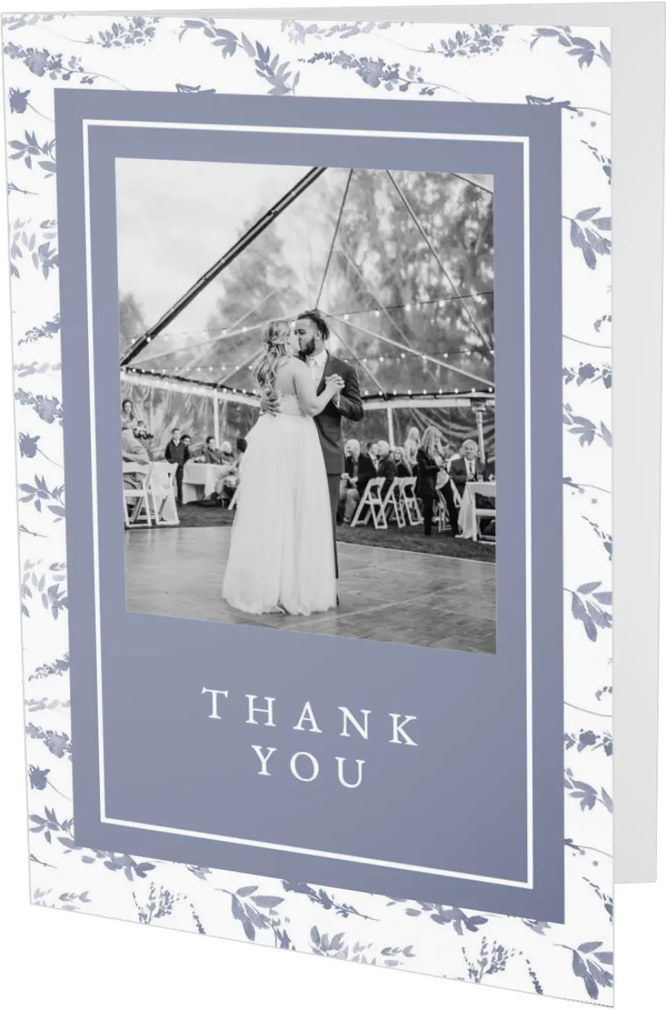 Dainty Wreath Wedding Thank You Cards