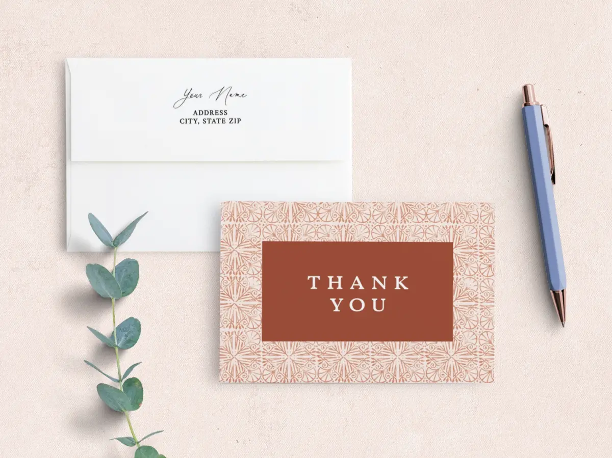 Front with Envelope Design