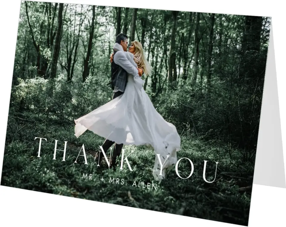 Stacked Pair Thank You Cards