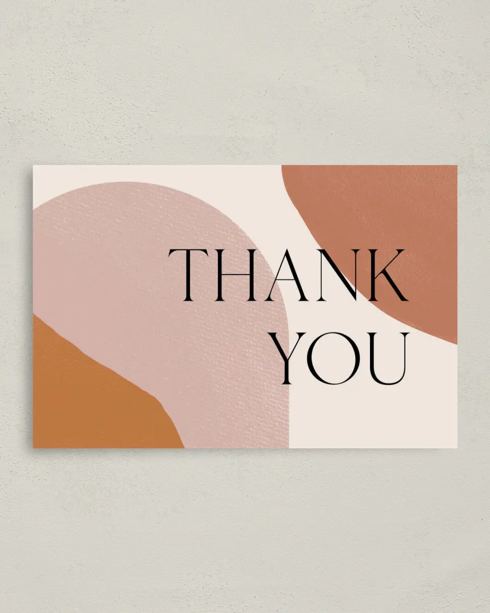 This is a 4" x 6" Folded Newlywed called Shower Shapes printed in full color on Premium Smooth paper