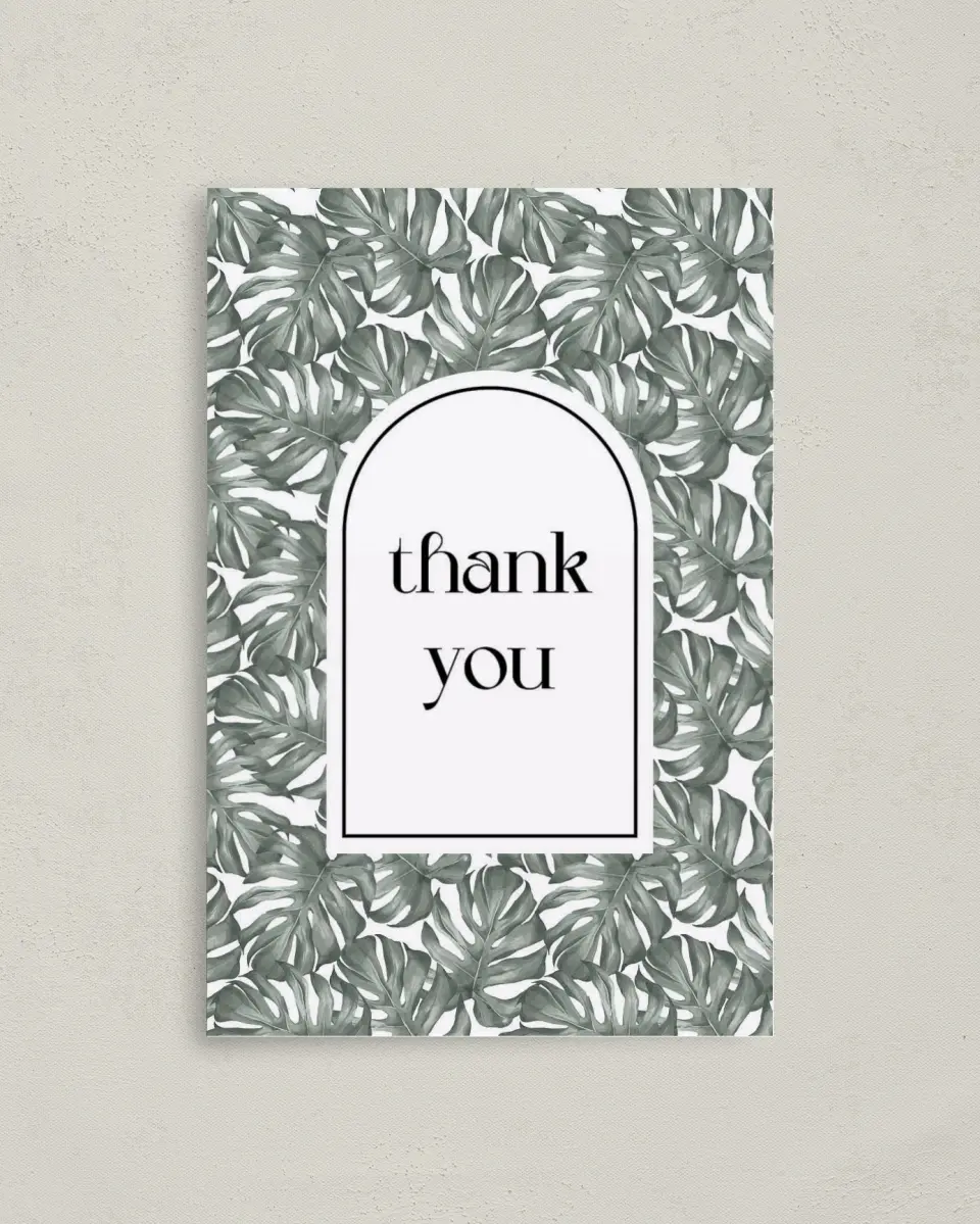 This is a 4" x 6" Folded Personal Stationery called Tranquil Tints printed in full color on Premium Smooth paper