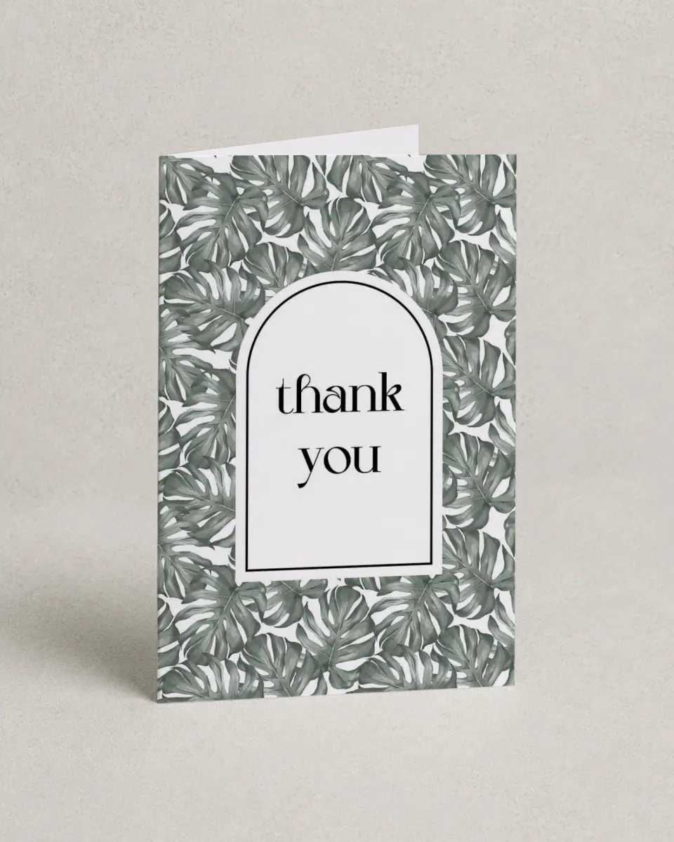 This is a 4" x 6" Folded Personal Stationery called Tranquil Tints printed in full color on Premium Smooth paper