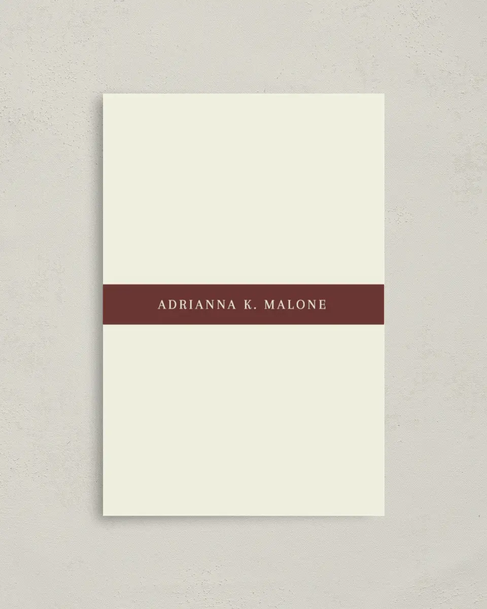 This is a 4" x 6" Folded Personal Stationery called Rich Label printed in full color on Premium Smooth paper