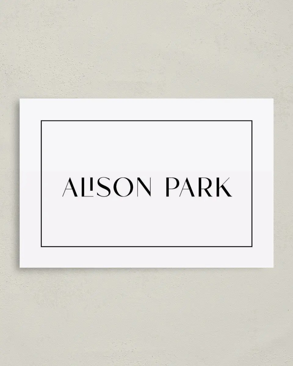 This is a 4" x 6" Folded Personal Stationery called Signature Style printed in full color on Premium Smooth paper