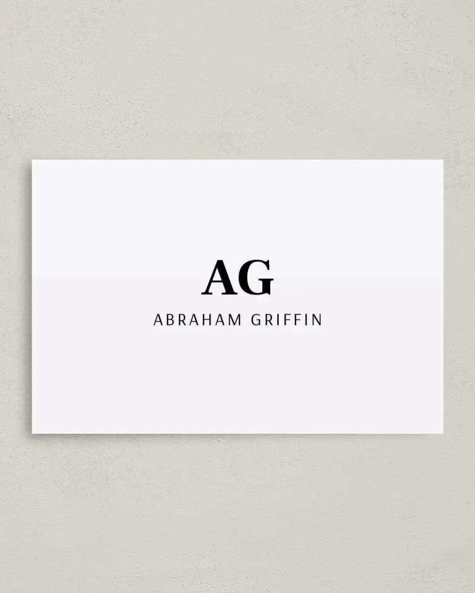 This is a 4" x 6" Folded Personal Stationery called Classic Choice printed in full color on Premium Smooth paper