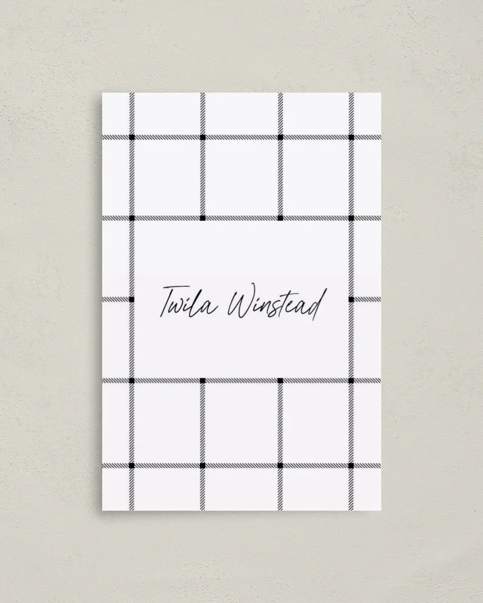 This is a 4" x 6" Folded Personal Stationery called Fresh Farmhouse printed in full color on Premium Smooth paper