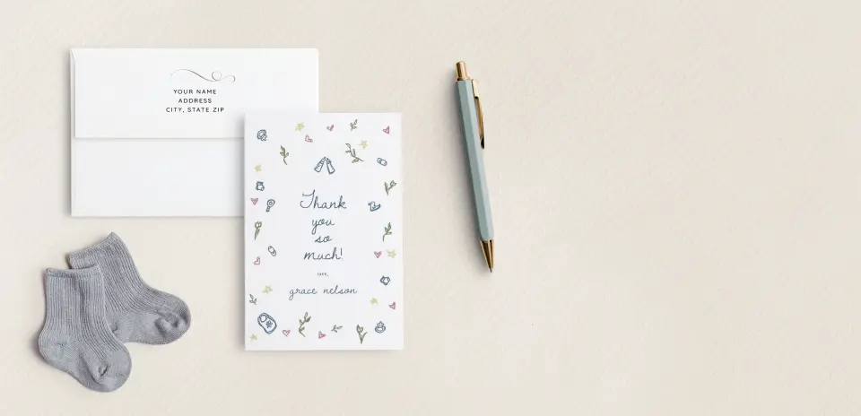 dainty delight thank you folded cards