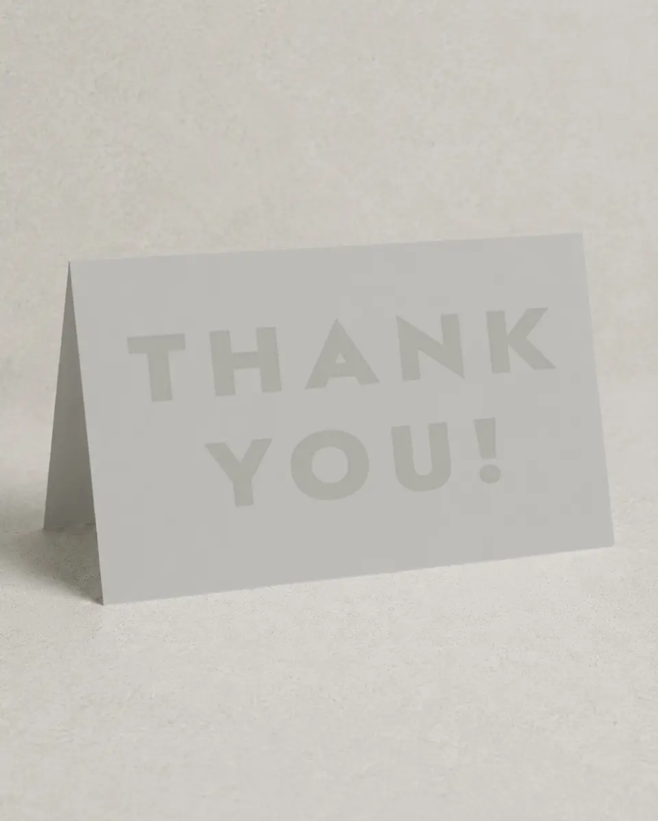 This is a 4" x 6" Folded Graduation Thank You Card called Celebrating the Grad printed in full color on Premium Smooth paper