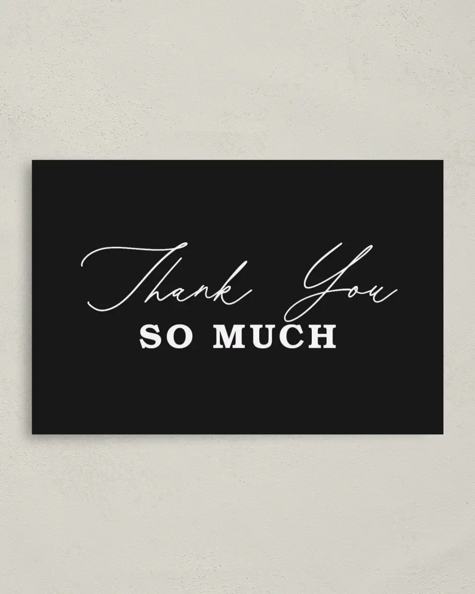 This is a 4" x 6" Folded Graduation Thank You Card called Let's Celebrate printed in full color on Premium Smooth paper