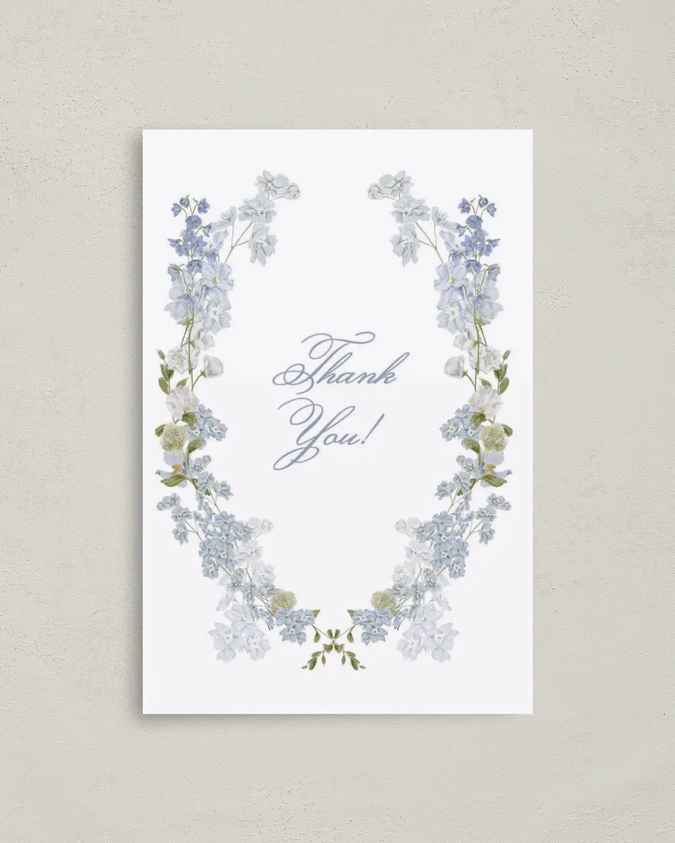 This is a 4" x 6" Folded Newlywed called Bridal Blossoms printed in full color on Premium Smooth paper