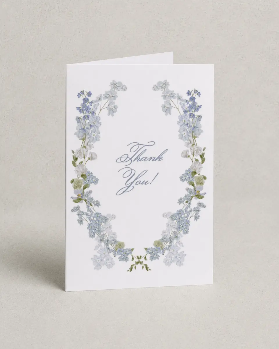 This is a 4" x 6" Folded Newlywed called Bridal Blossoms printed in full color on Premium Smooth paper