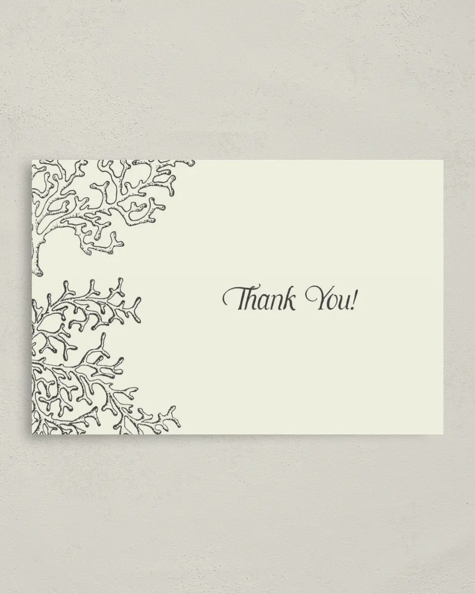 This is a 4" x 6" Folded Newlywed called Breezy and Bridal printed in full color on Premium Smooth paper