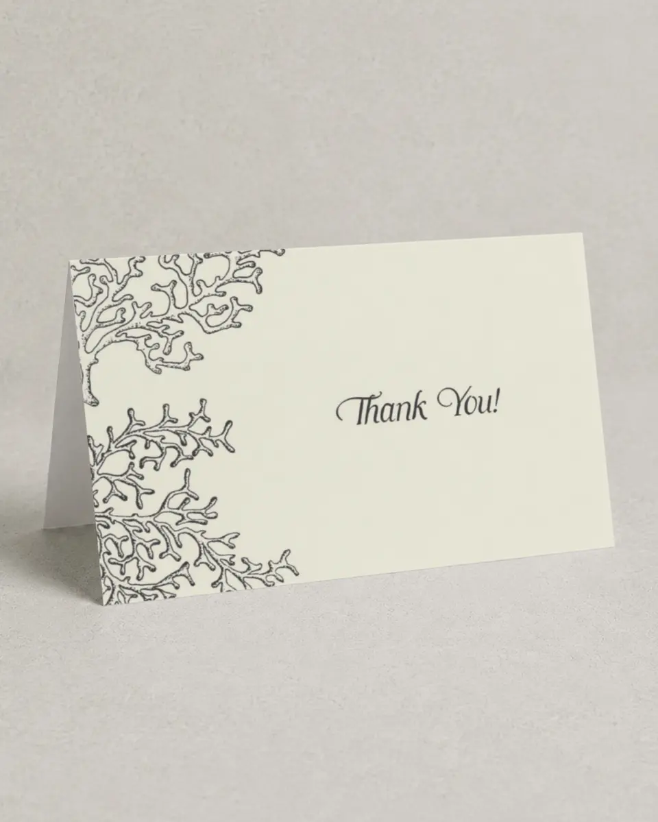 This is a 4" x 6" Folded Newlywed called Breezy and Bridal printed in full color on Premium Smooth paper
