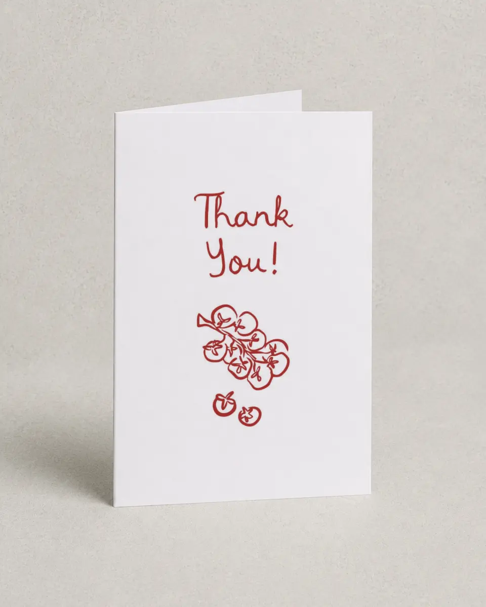 This is a 4" x 6" Folded Newlywed called Off the Market printed in full color on Premium Smooth paper