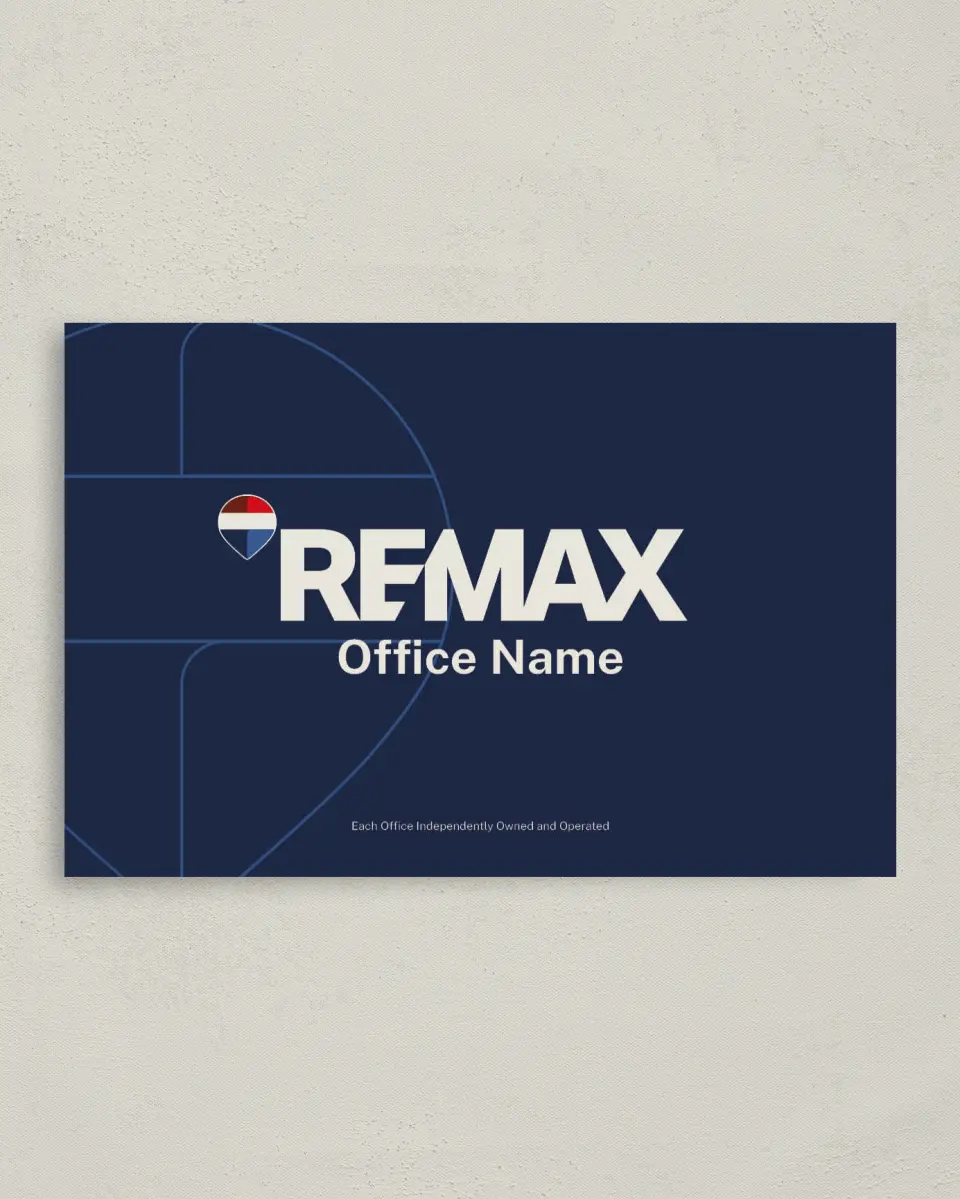 This is a 4" x 6" Folded Business Thank You Card called REMAX Balloon Outline printed in full color on Premium Smooth paper