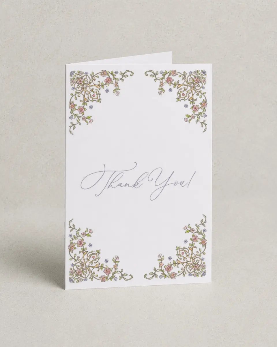 This is a 4" x 6" Folded Newlywed called Regal Celebration printed in full color on Premium Smooth paper
