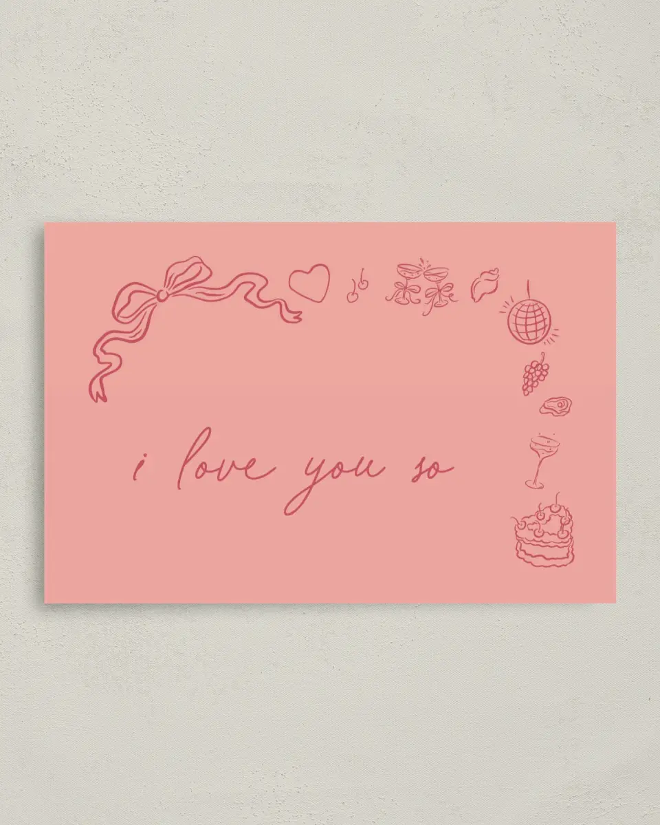 This is a 4" x 6" Folded Bachelorette Party Thank You Card called Final Fiesta printed in full color on Premium Smooth paper