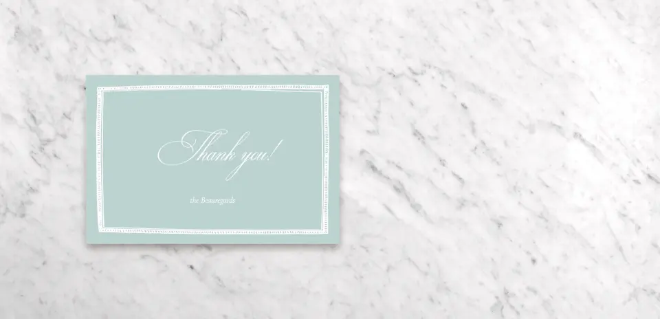 Thank You Card Front