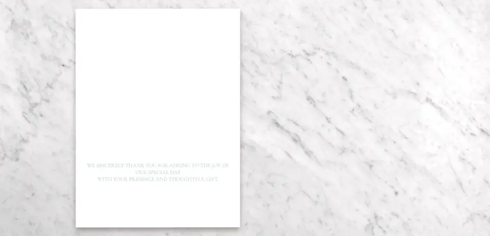 Thank You Card Open