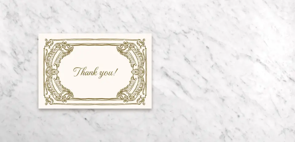 Thank You Card Front