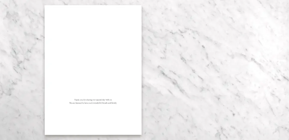 Thank You Card Open