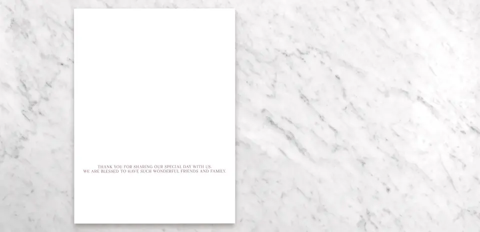 Thank You Card Open