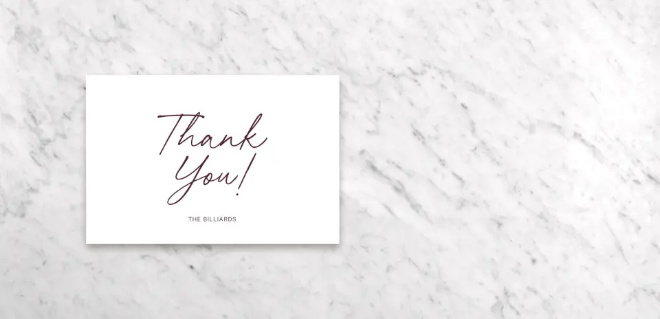Thank You Card Front