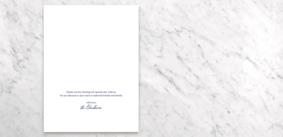 Thank You Card Open