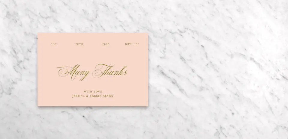 Thank You Card Front