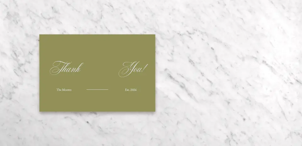 Thank You Card Front