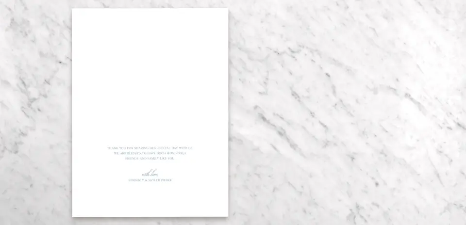 Thank You Card Open