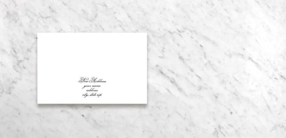 Thank You Card Back
