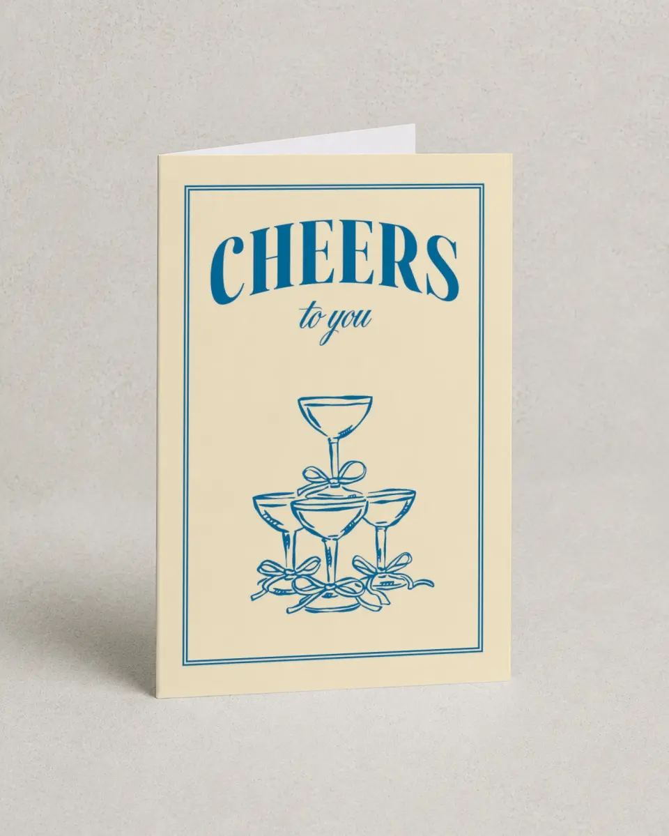 This is a 4" x 6" Folded Bachelorette Party Thank You Card called Wife of the Party printed in full color on Premium Smooth paper