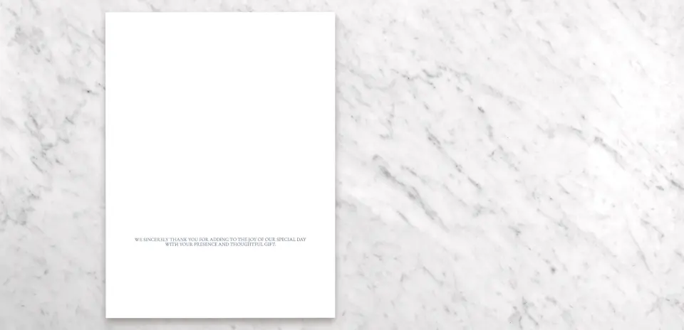 Thank You Card Open