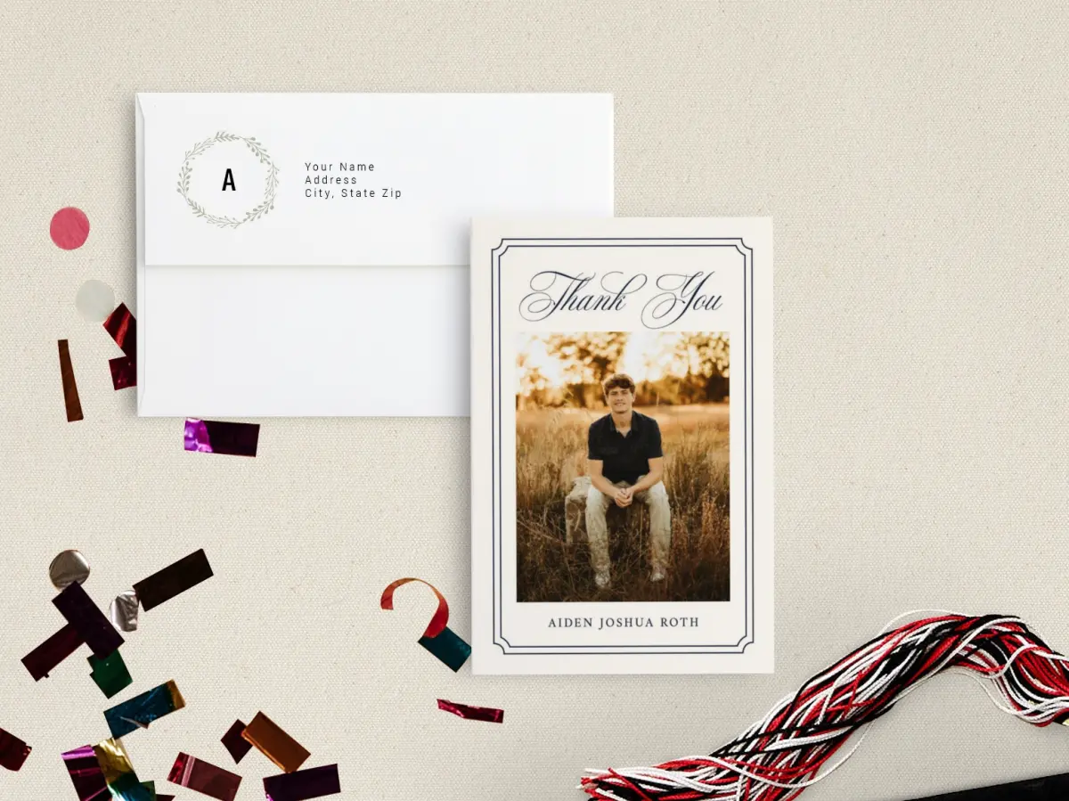 Formal Frame Thank You Cards | Truly Engaging
