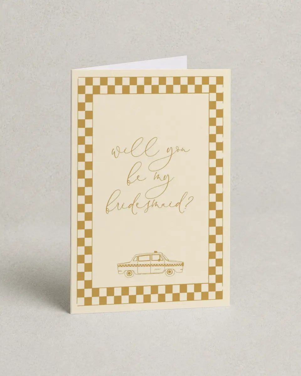 This is a 4" x 6" Folded Bachelorette Party Thank You Card called How to Lose your Last Name in 10 Days printed in full color on Premium Smooth paper