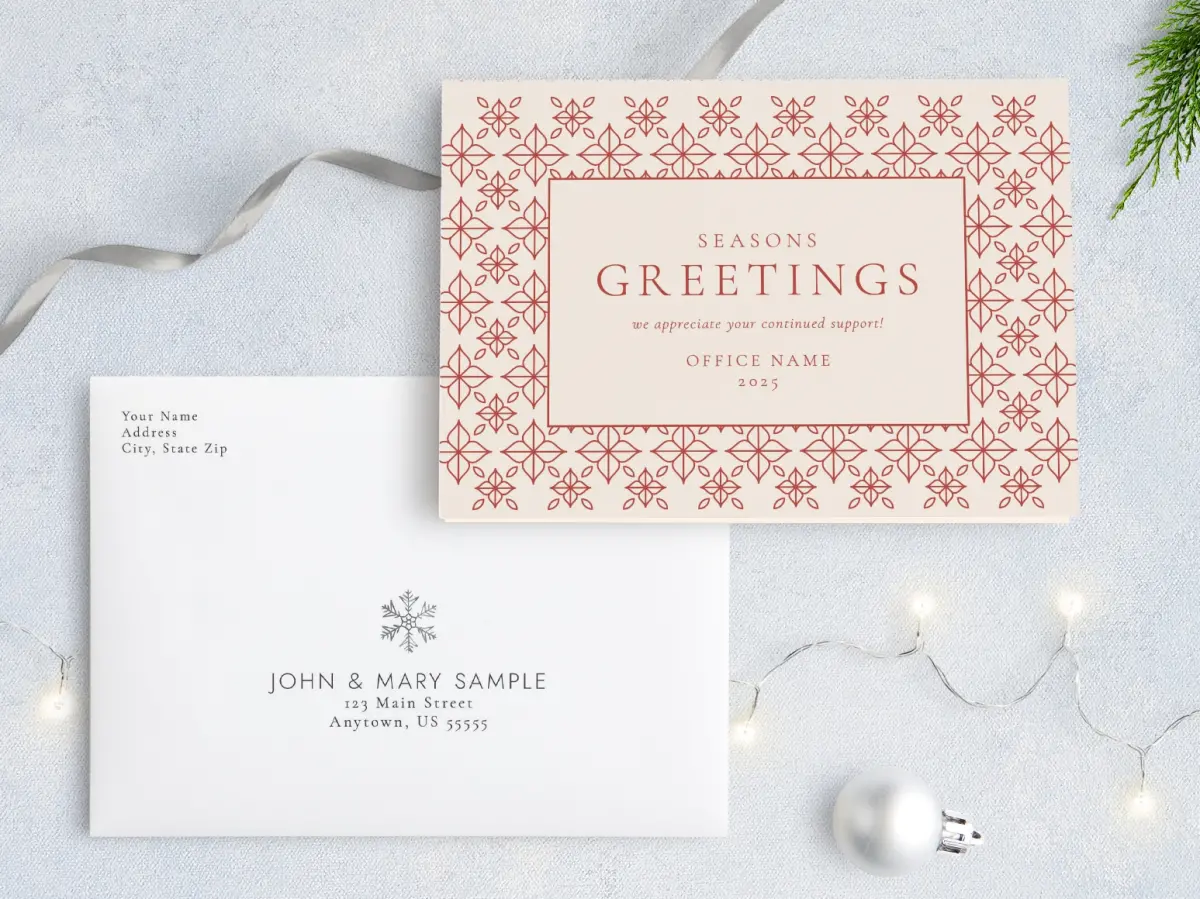 Front with Envelope Design