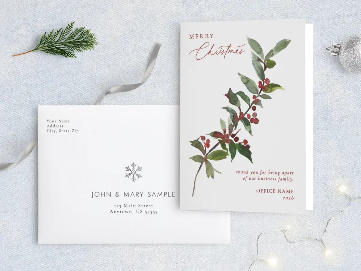 Front with Envelope Design