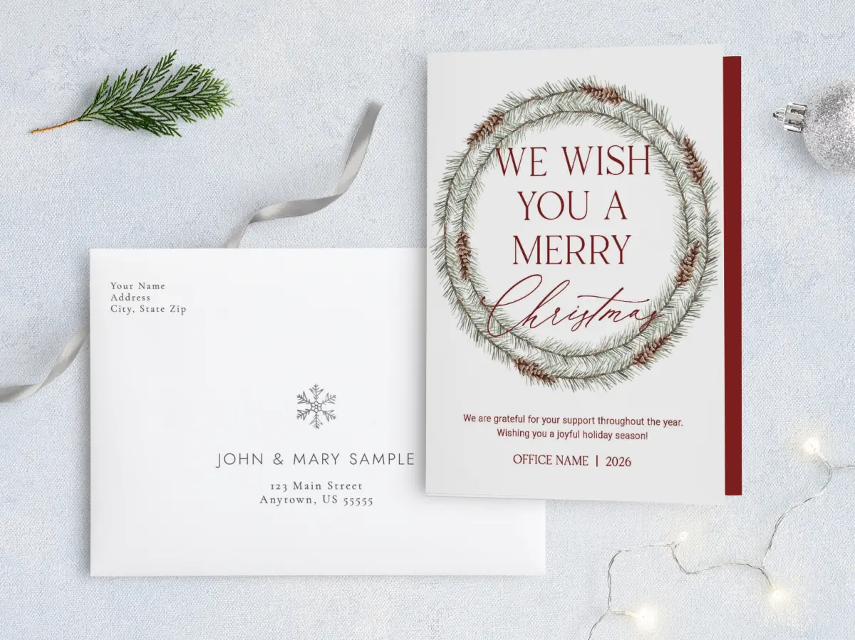 Front with Envelope Design