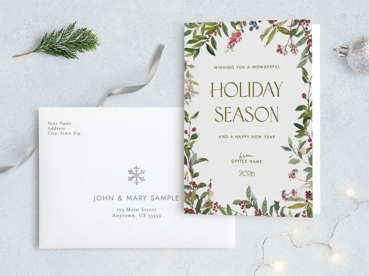 Front with Envelope Design