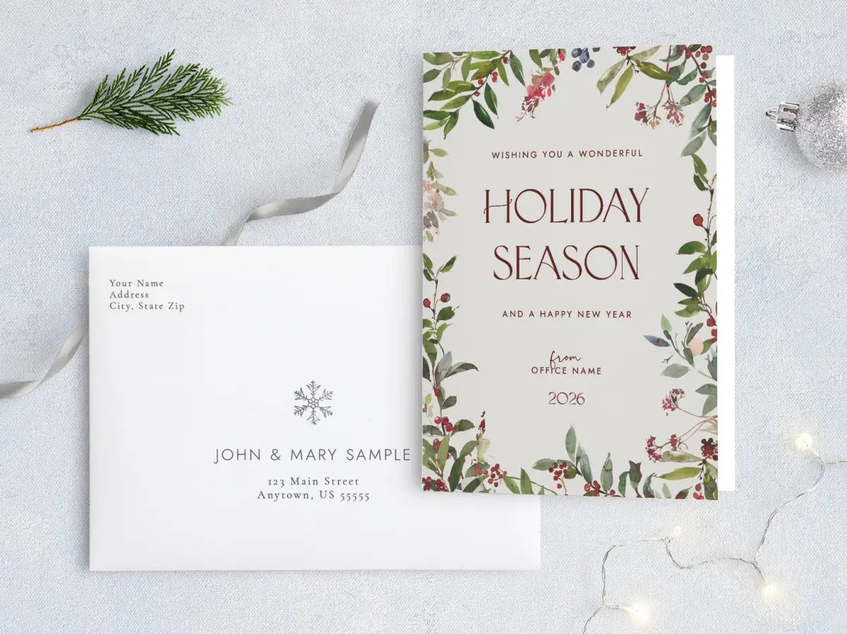 Front with Envelope Design