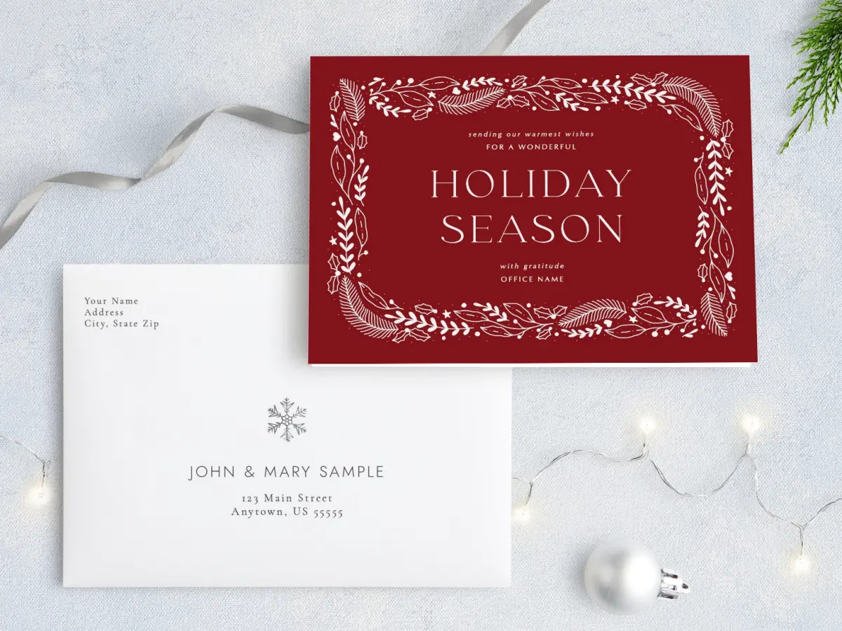 Front with Envelope Design