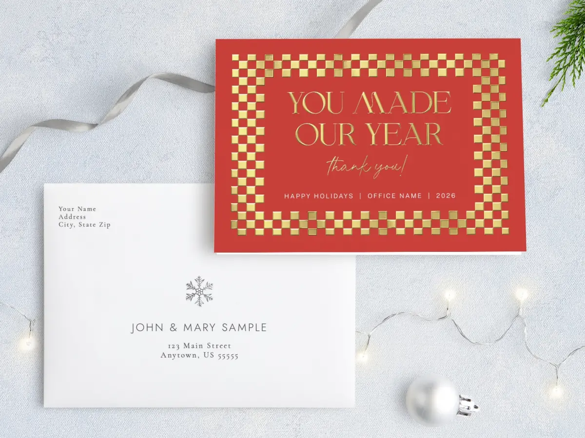 Front with Envelope Design