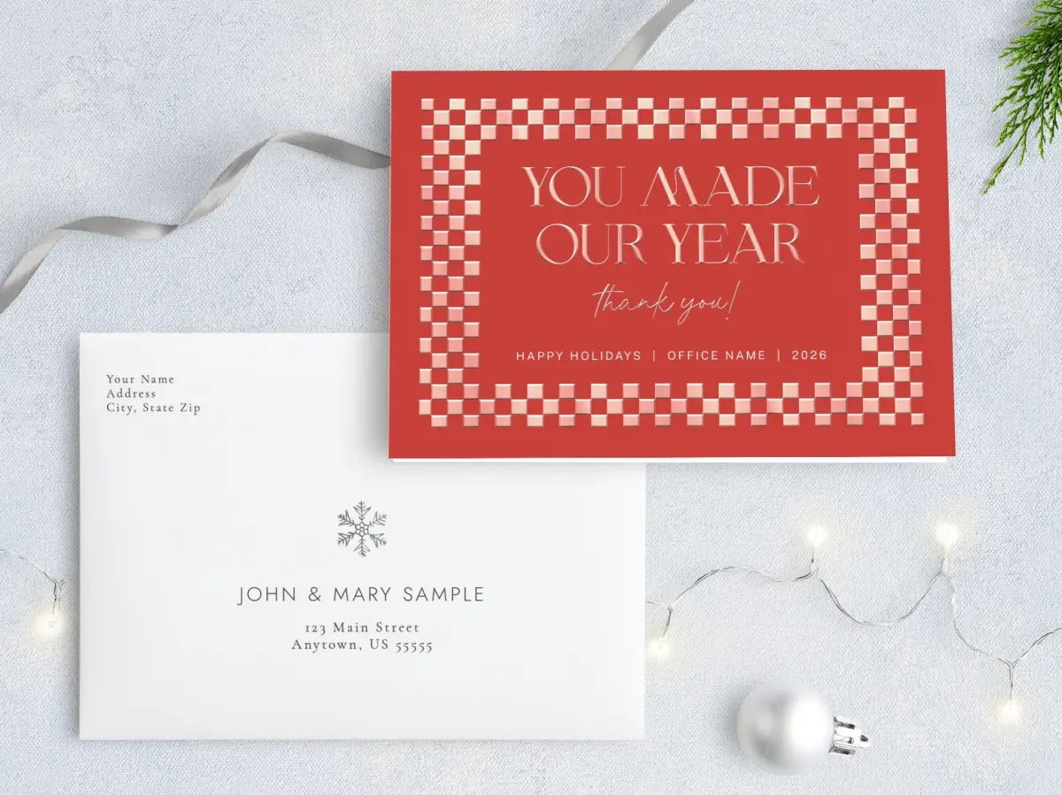 Front with Envelope Design