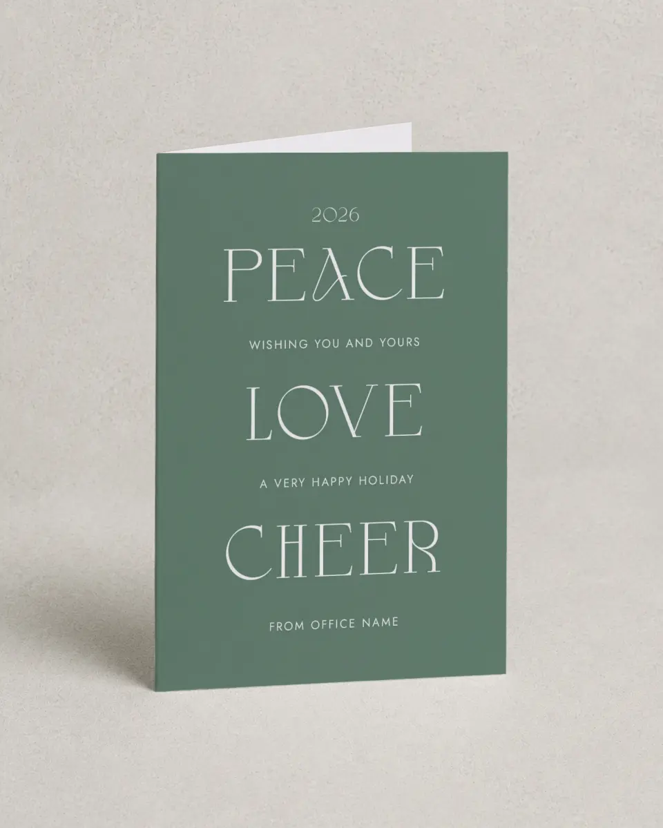 This is a 4.8" x 6.8" Folded Christmas Card called Christmas Tranquility printed in full color