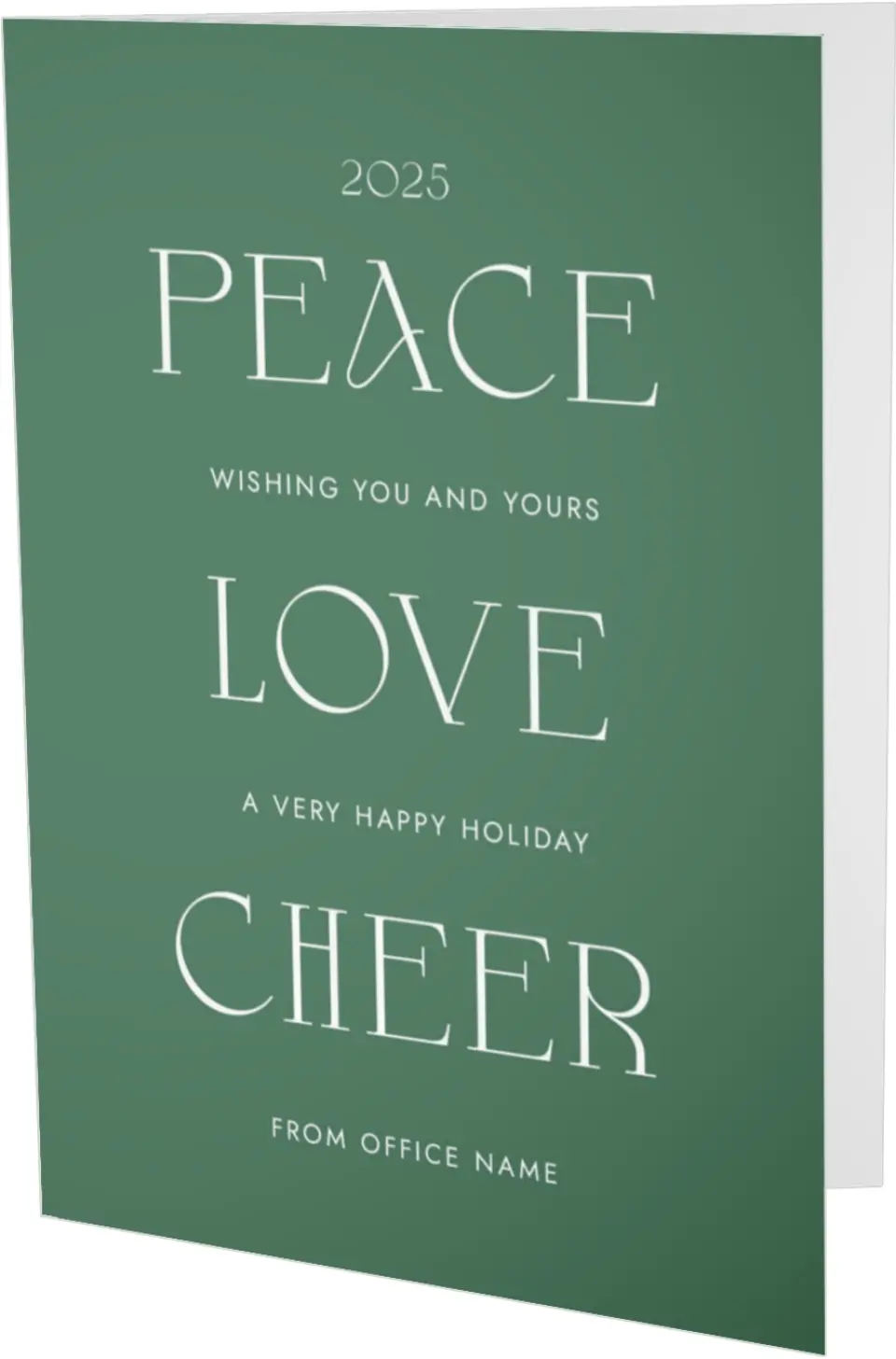 This is a 4.8" x 6.8" Folded Christmas Card called Christmas Tranquility printed in full color