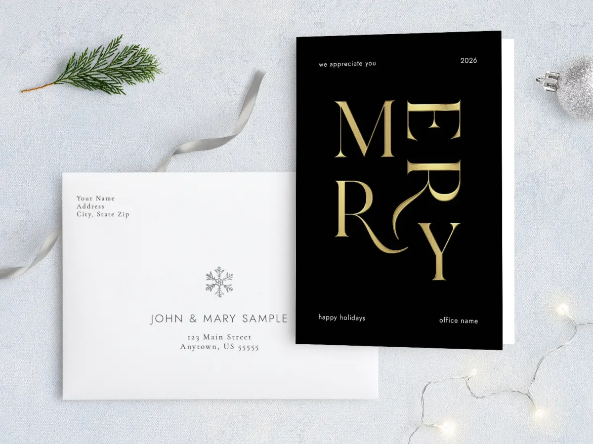 Front with Envelope Design