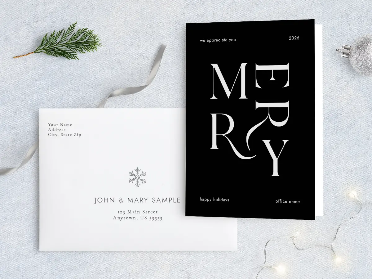 Front with Envelope Design